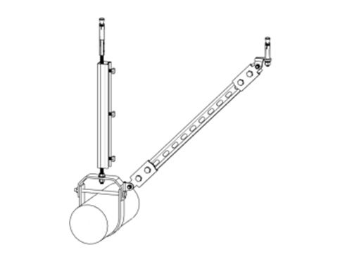 单管侧向抗震支架